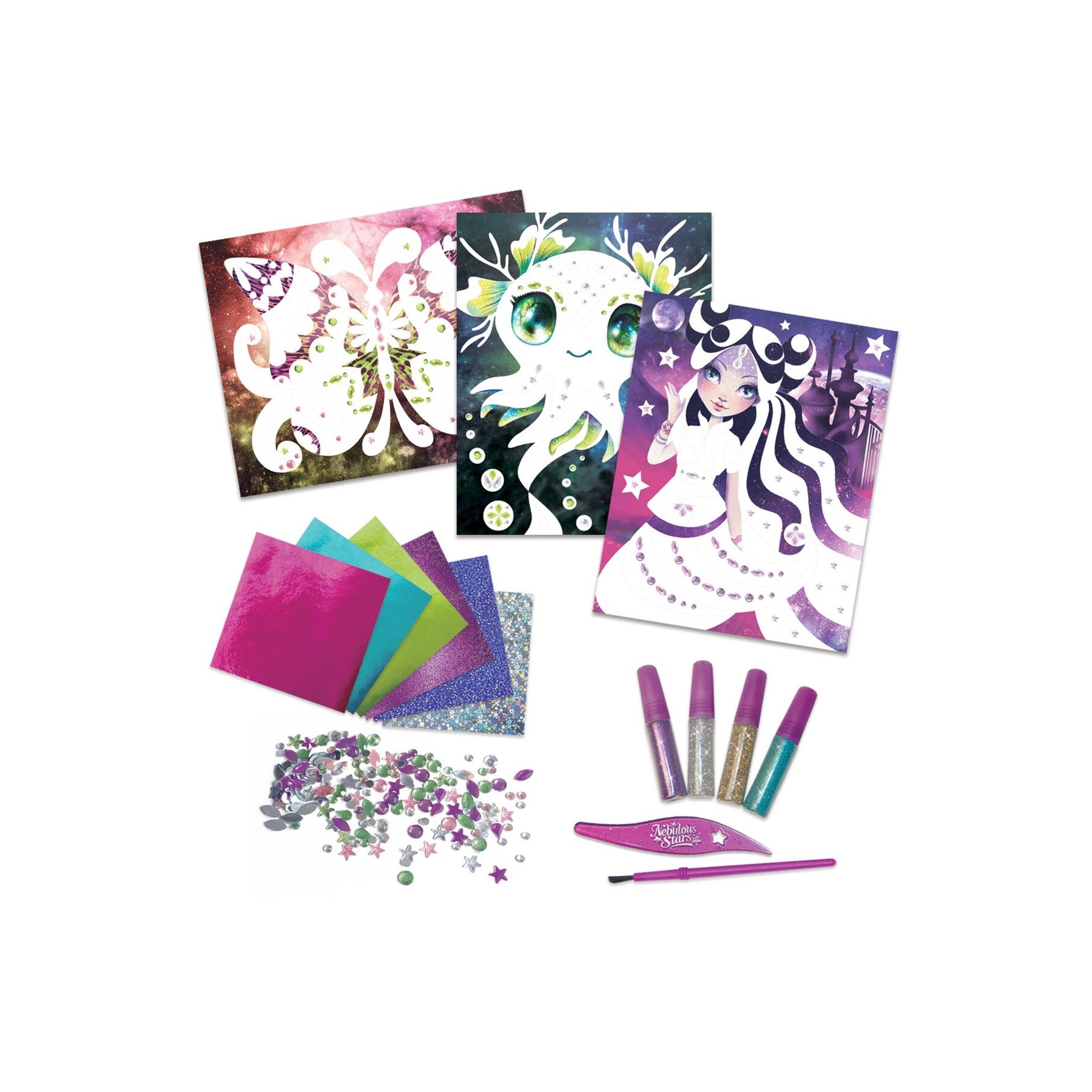 Nebulous Star, Caja De Regalo De Arte Con Brillo Y Papel De Aluminio.