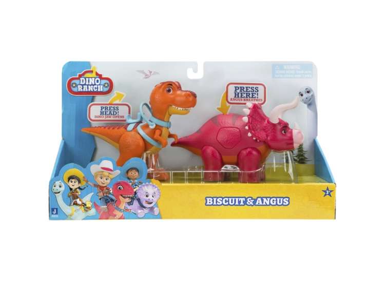DINO RANCH - DELUXE DINO PK BISCUIT AND ANGUS - (DNR0008)