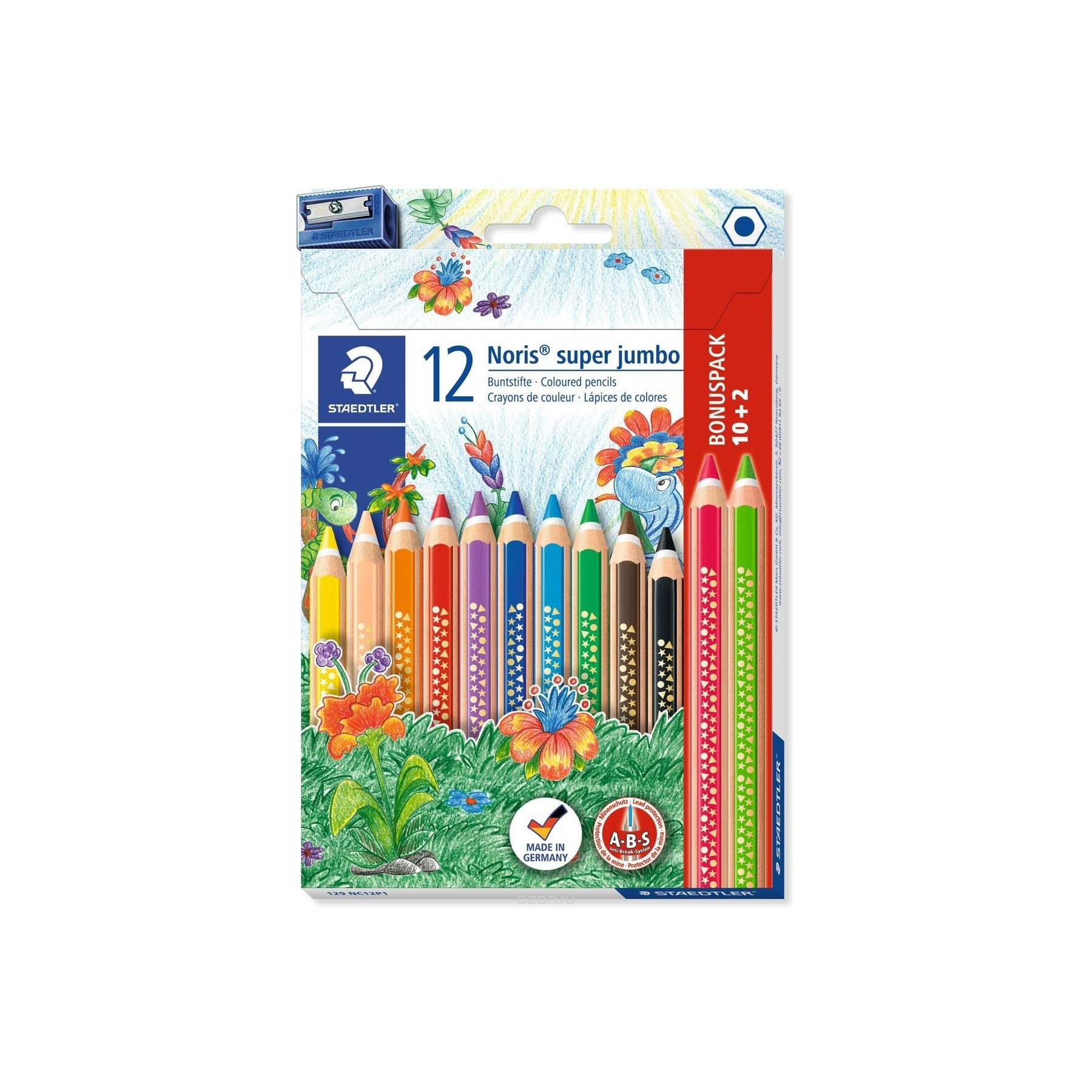 Staedtler, Noris Súper Jumbo 10+2 Promoción (129 Nc12P1)