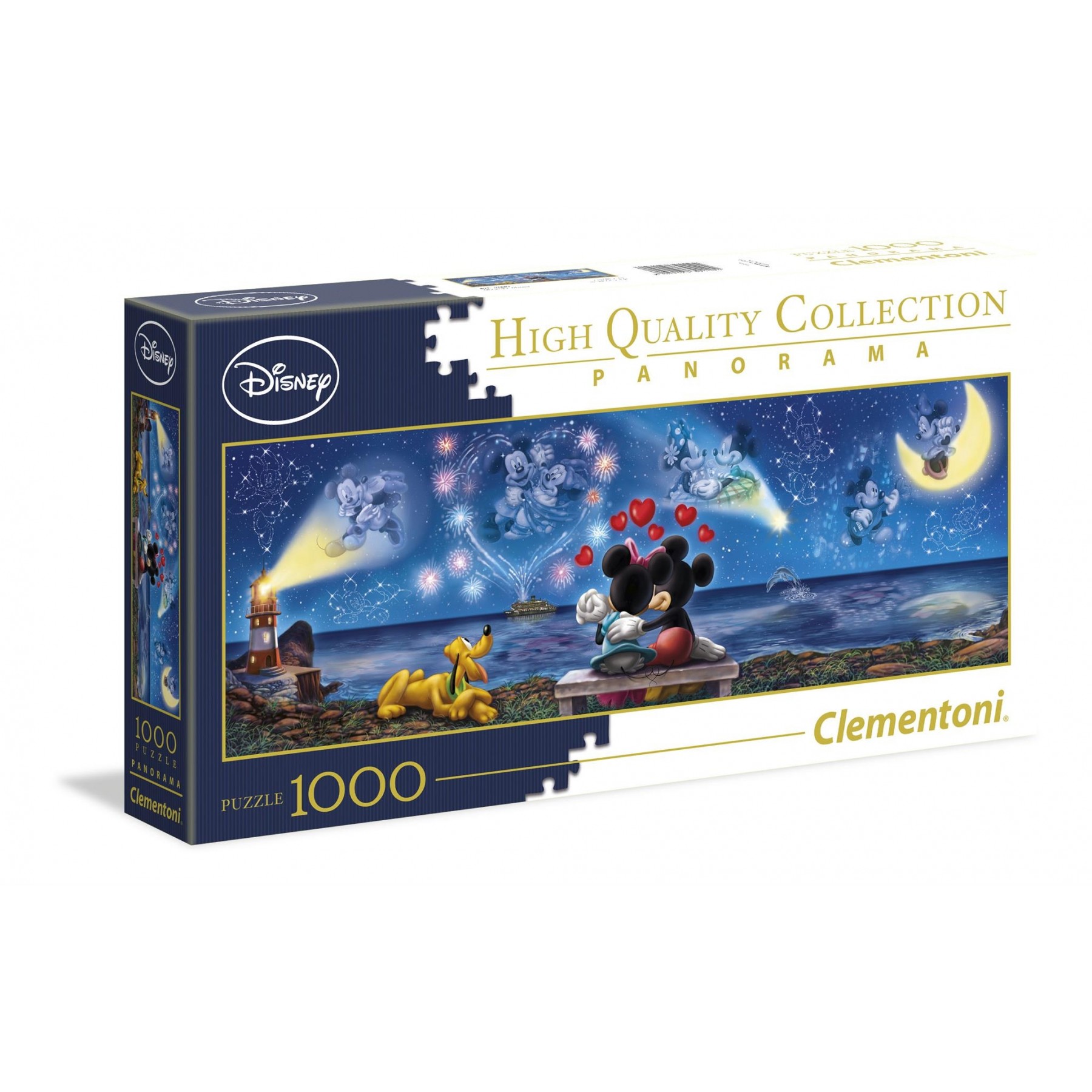 Rompecabezas Clementoni - Panorama 1000 Piezas - Mickey & Minnie (39449)