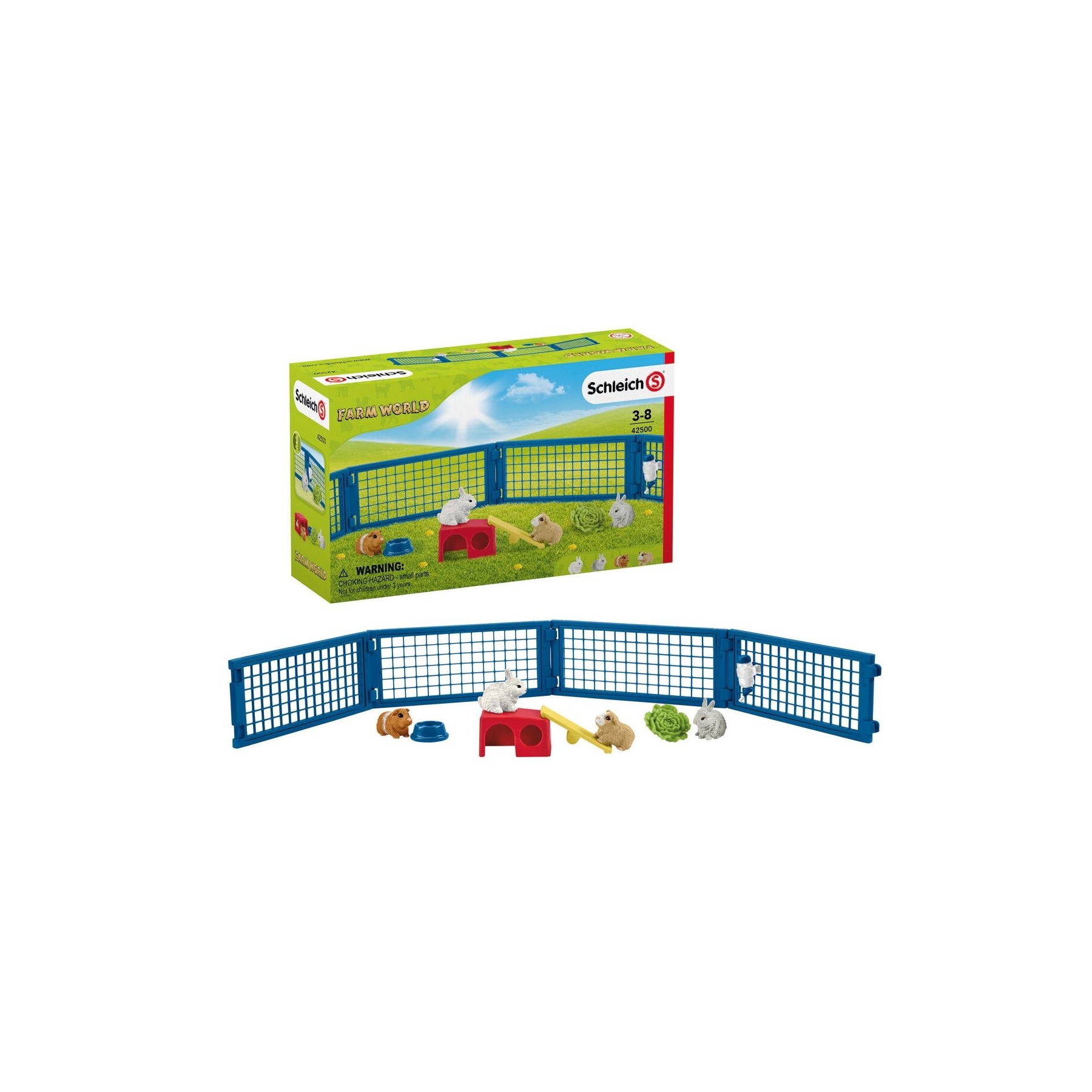 Schleich - Farm World - Rabbit and Guinea Pig Hutch (42500)