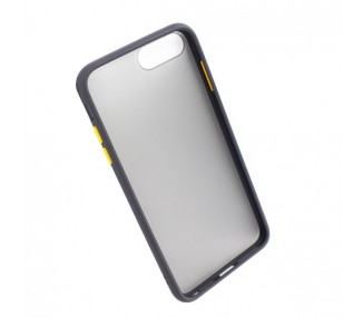 Funda Gel Samsung Galaxy A12 Smoked con borde de color