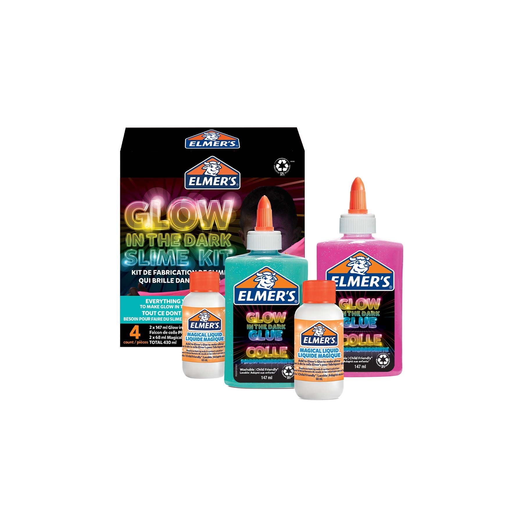 Elmer'S, Kit De Slime Que Brilla En La Oscuridad (2162080)