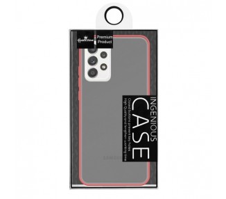 Funda Gel Samsung Galaxy A52-5G Smoked con borde de color