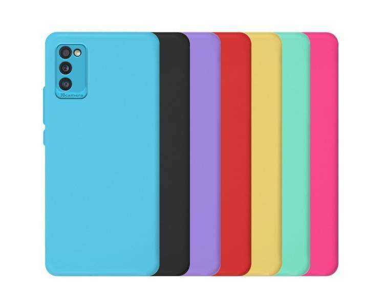 Funda Silicona Suave Samsung Galaxy A32-5G con Camara 3D - 7 Colores