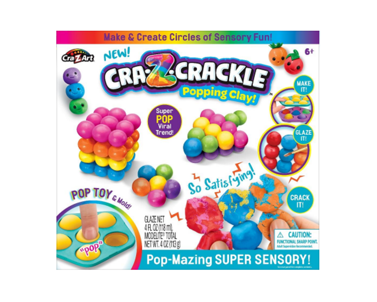 CRAZART - CRACKLE CLAY POP-MAZING SUPER SENSORY SET - (25086)