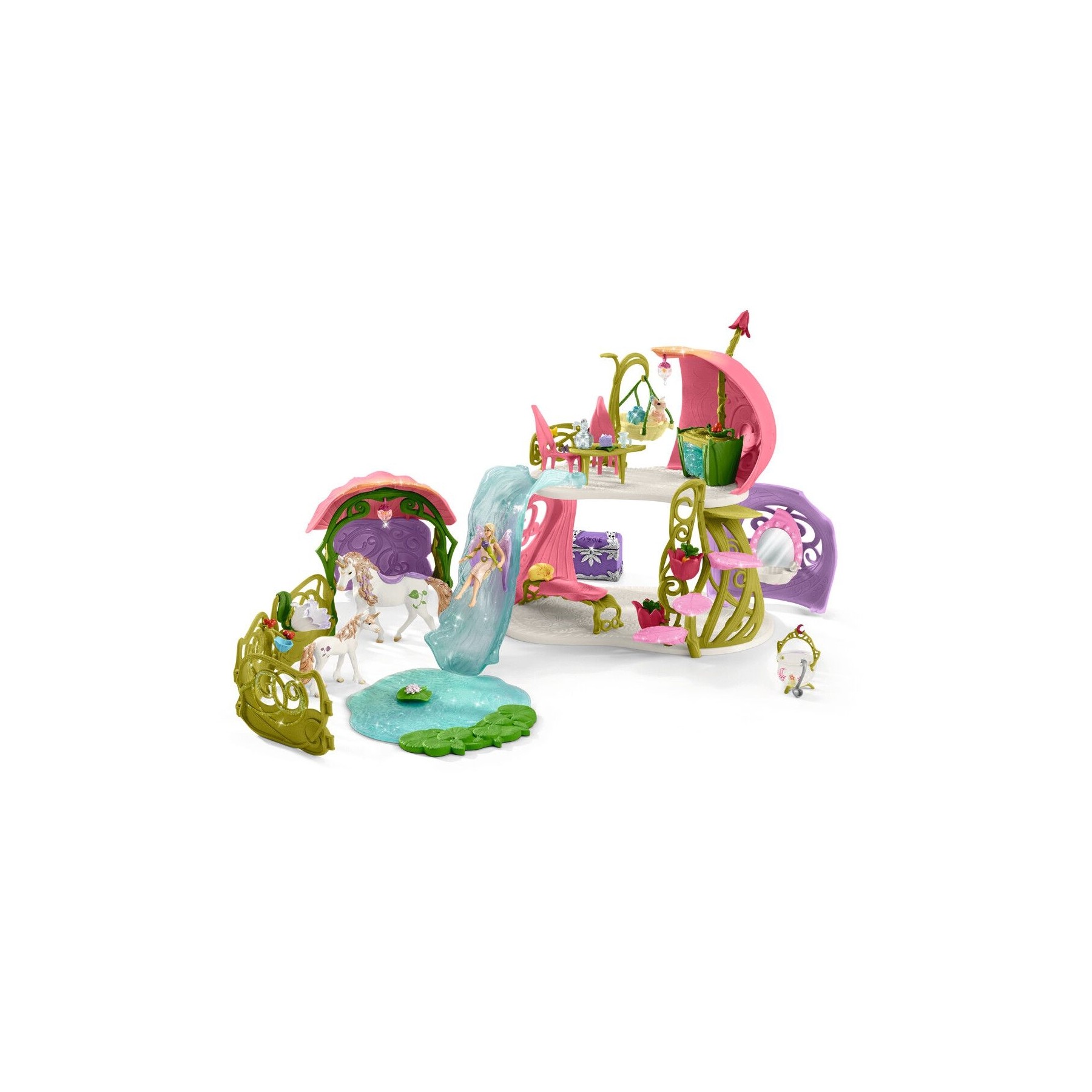 Schleich - Bayala - Glittering flower house with stable (42445)