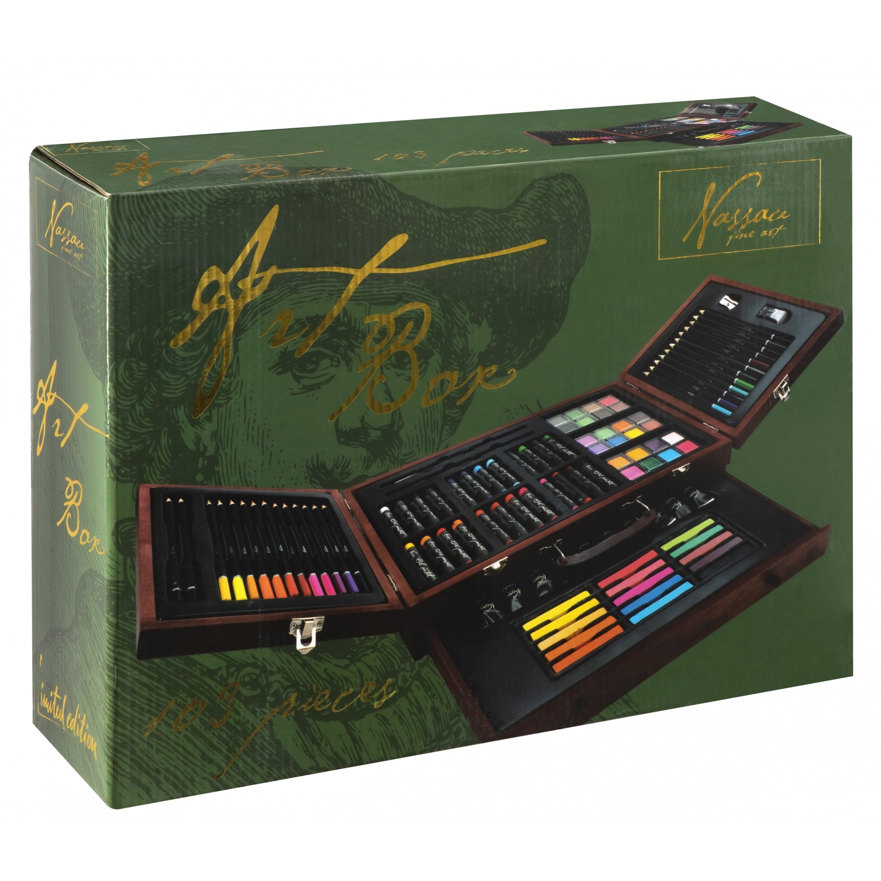 Nassau - Art Box 103 Pcs in Wooden Box - (K-AR0939/GE)