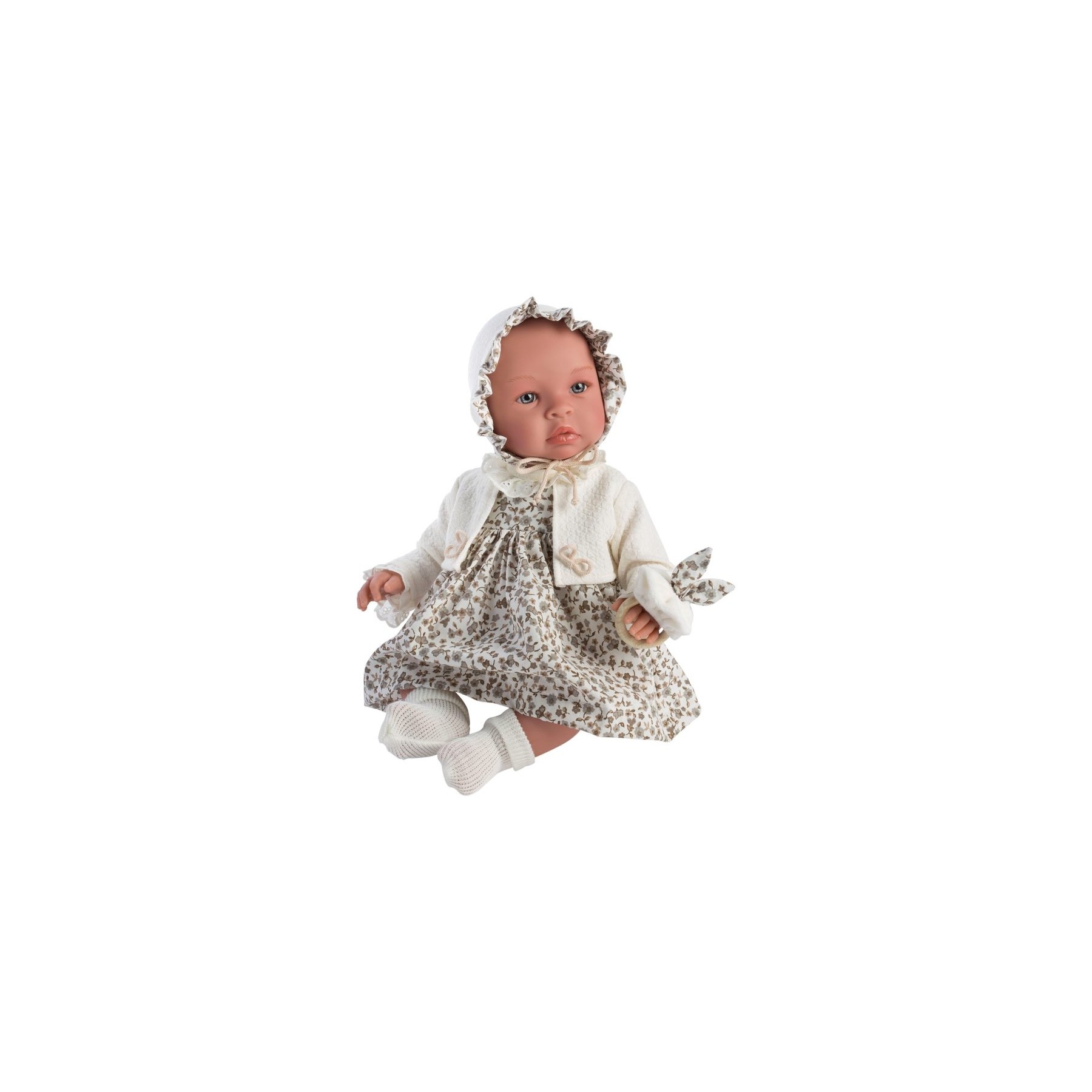 Asi - Leonora doll in beige dress with flowers, 46 cm (24184930)