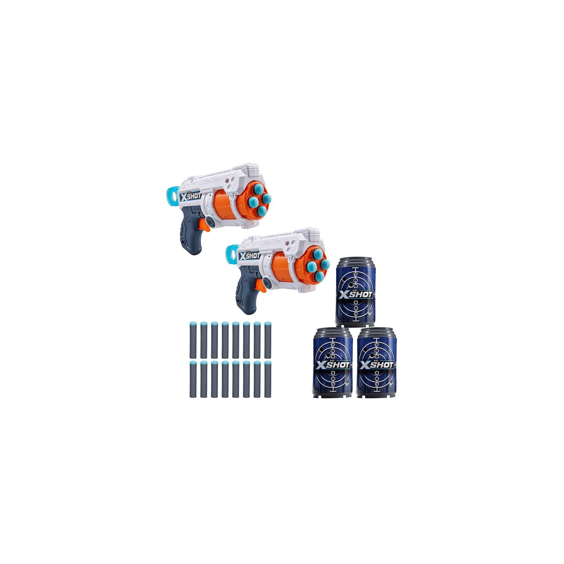 2022-S002-X-SHOT- EXCEL-FURY 4 2PK (3Cans,16Darts) (36329)