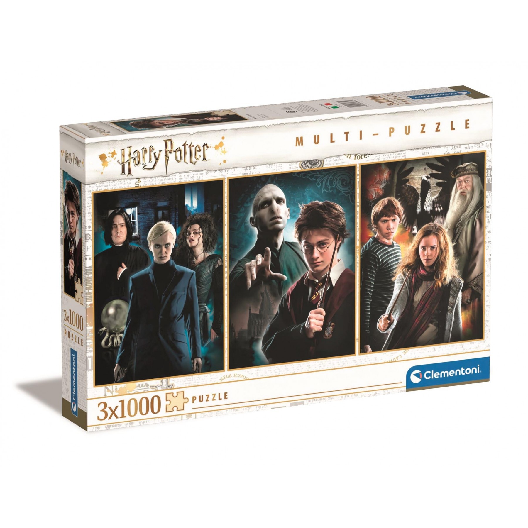 Rompecabezas Clementoni - 3X1000 Piezas - Harry Potter (61884)_x000D_
