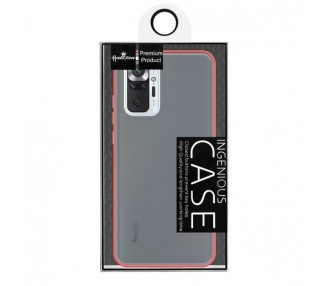 Funda Gel Xiaomi Redmi Note 10 Pro Smoked con borde de color