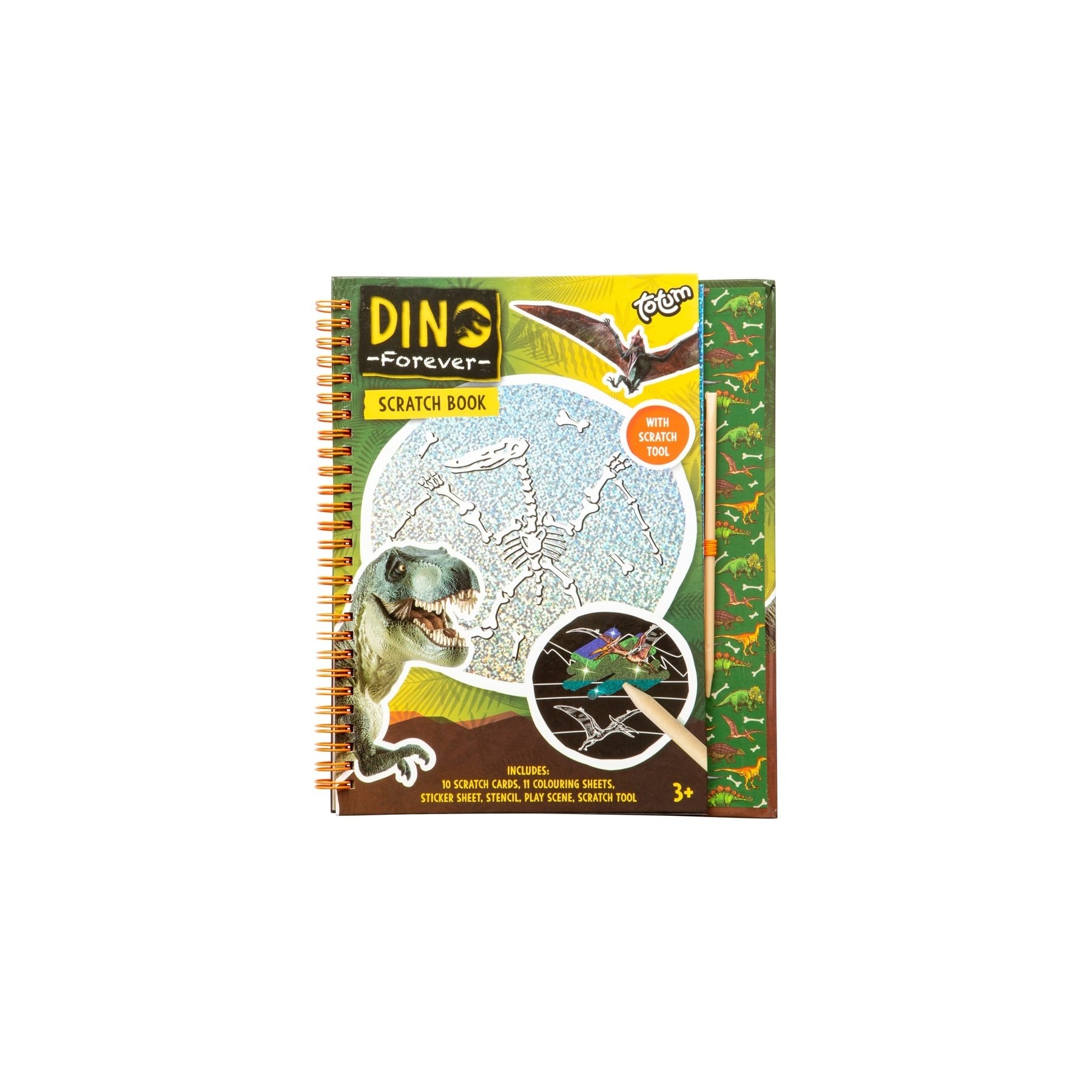 Totum - Dino Scratch Book (68169)
