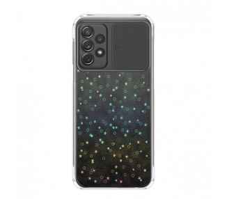 Funda para Samsung A72-5G Silicona de Purpurina con cámara Cubierta Deslizante