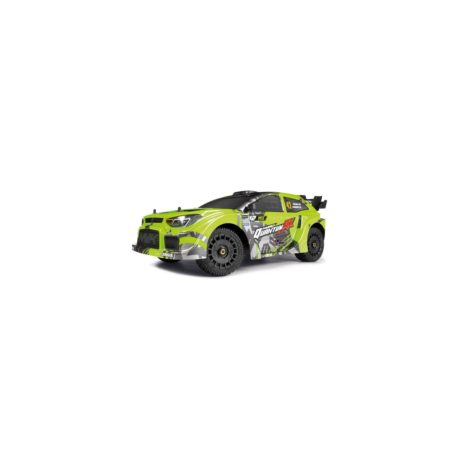 Maverick - QuantumRX Flux 4S 1/8 4WD Rally Car - Fluoro Green (MV150361)