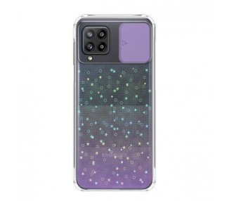 Funda para Samsung A42 5G Silicona de Purpurina con cámara Cubierta Deslizante