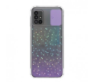 Funda para Samsung A51 5G Silicona de Purpurina con cámara Cubierta Deslizante