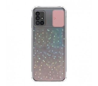 Funda para Samsung A51 5G Silicona de Purpurina con cámara Cubierta Deslizante