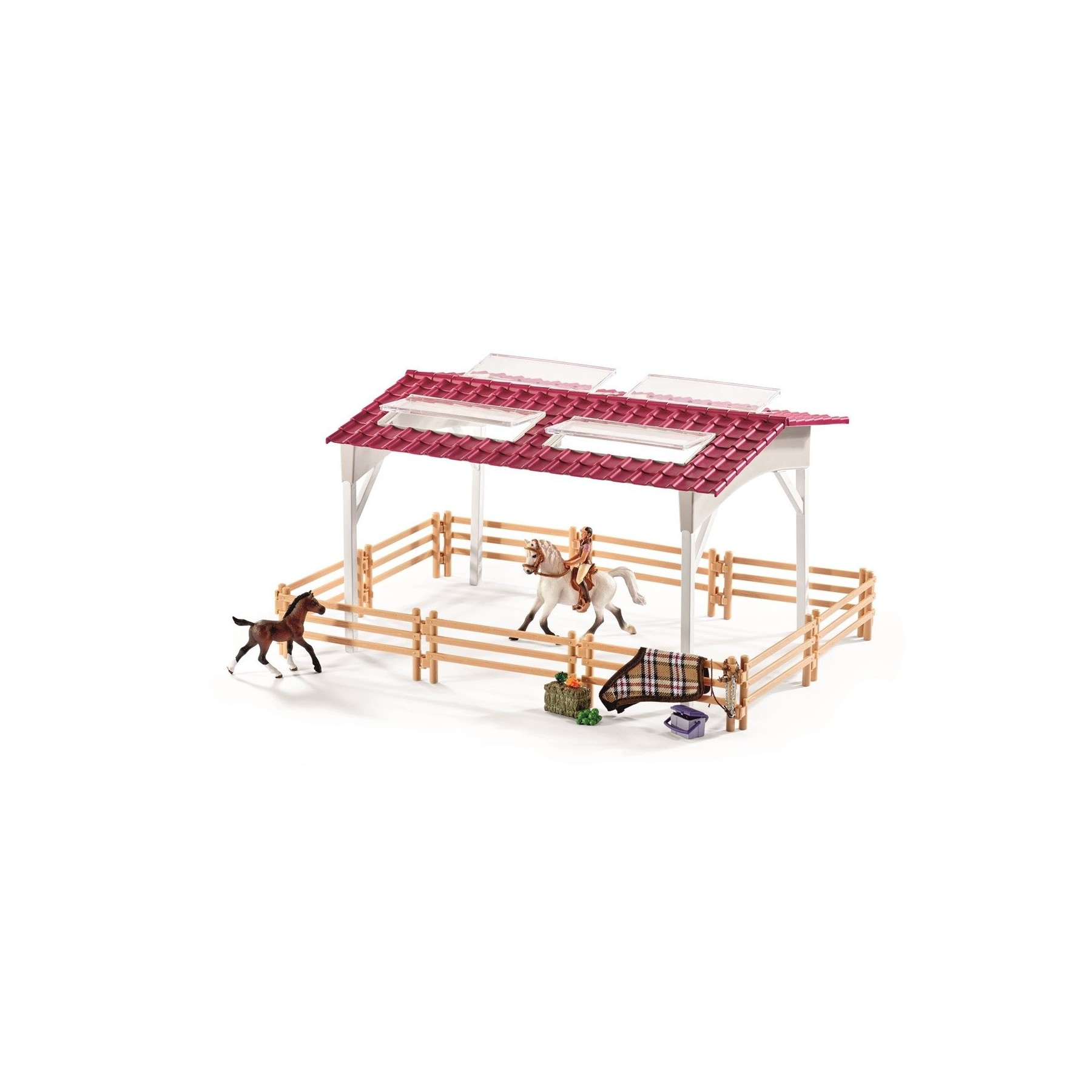 Schleich - Horse Club - Riding centre with rider and horses (42344)