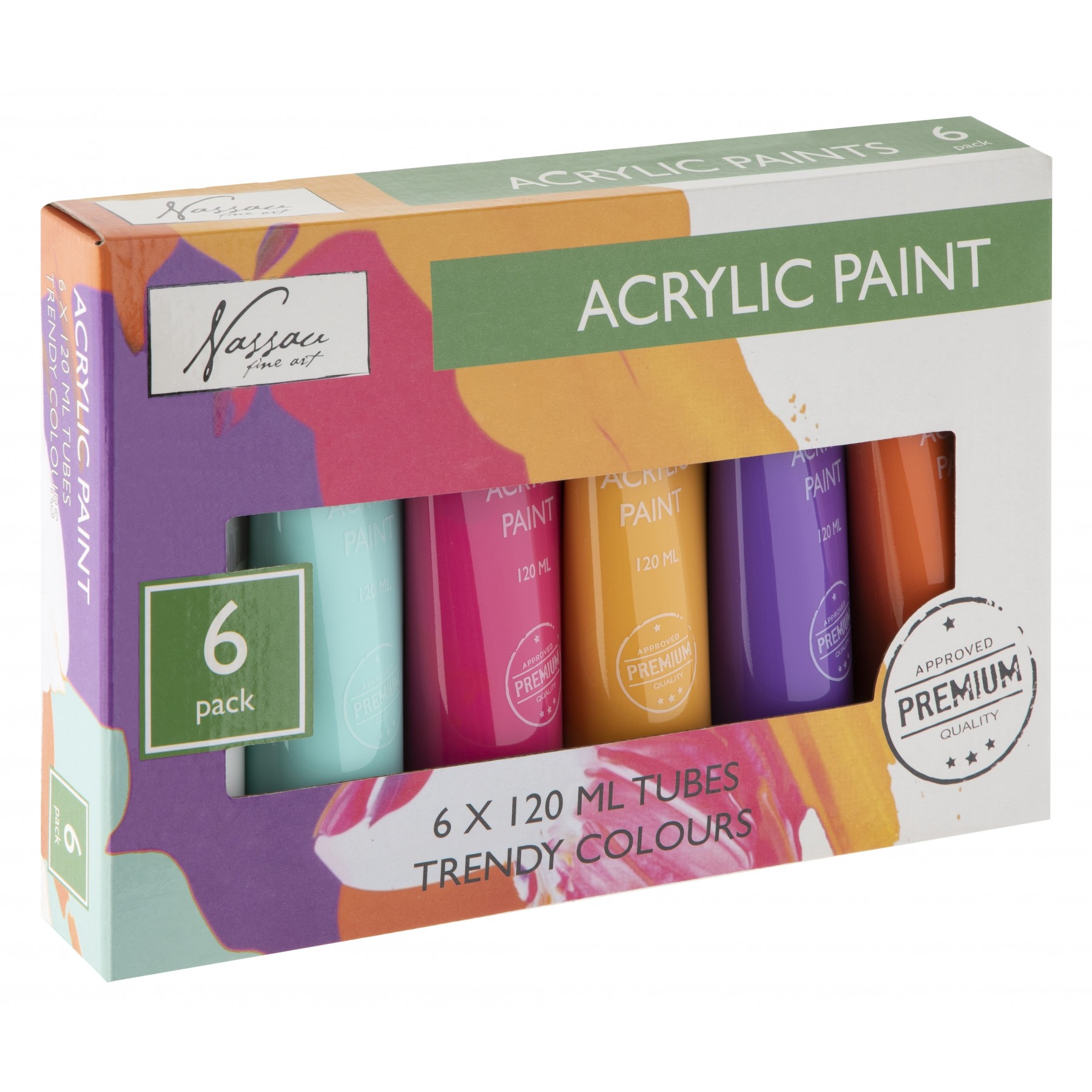 Nassau - Paint Acrylic Trendy 6x120ml - (K-AR0748/GE)
