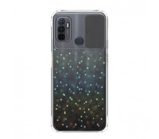 Funda para Oppo A63/A32/A33 Silicona de Purpurina con cámara Cubierta Deslizante