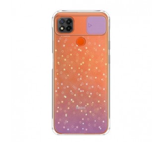 Funda para Xiaomi Redmi 9C Silicona de Purpurina con cámara Cubierta Deslizante