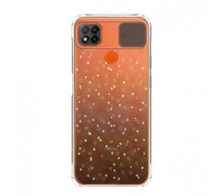 Funda para Xiaomi Redmi 9C Silicona de Purpurina con cámara Cubierta Deslizante