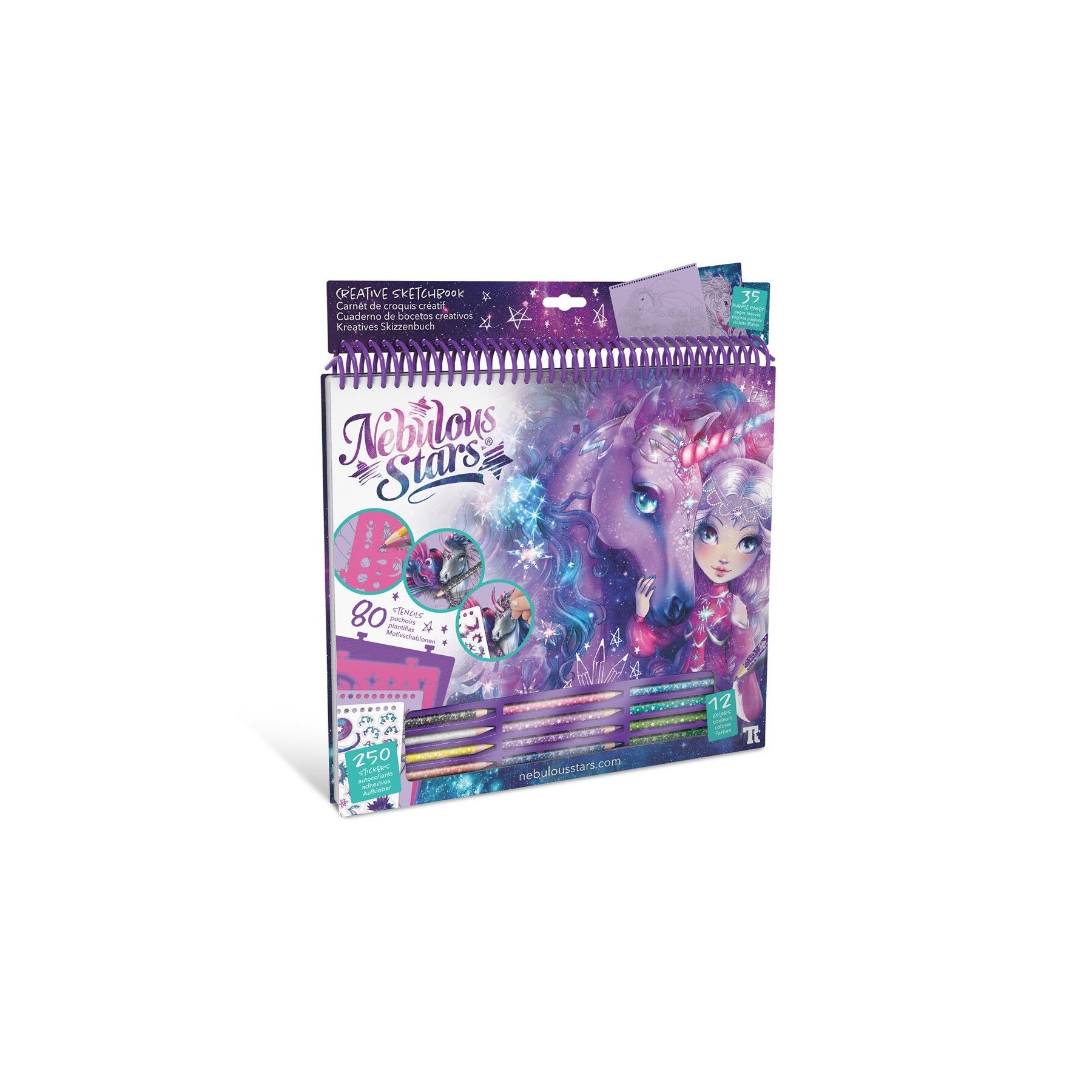 Nebulous Star, Gran Cuaderno De Dibujo Creativo, Morado