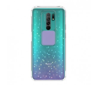Funda para Xiaomi Redmi 9 Silicona de Purpurina con cámara Cubierta Deslizante