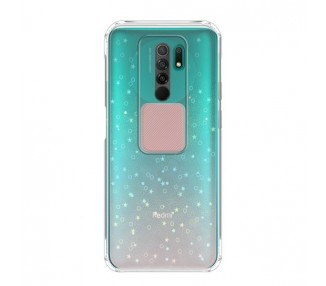 Funda para Xiaomi Redmi 9 Silicona de Purpurina con cámara Cubierta Deslizante