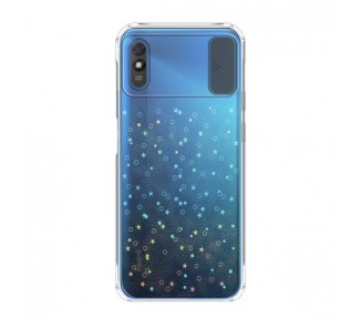 Funda para Xiaomi Redmi 9A Silicona de Purpurina con cámara Cubierta Deslizante