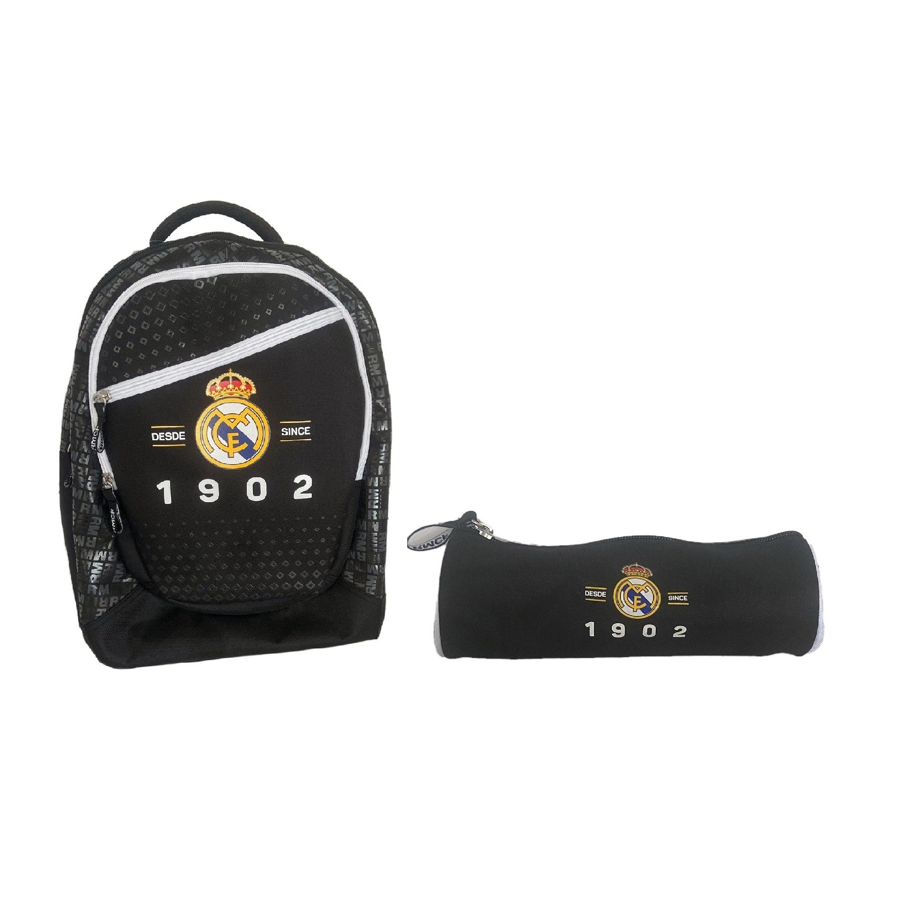 Euromic - Real Madrid - Backpack + Pencil Case - Black