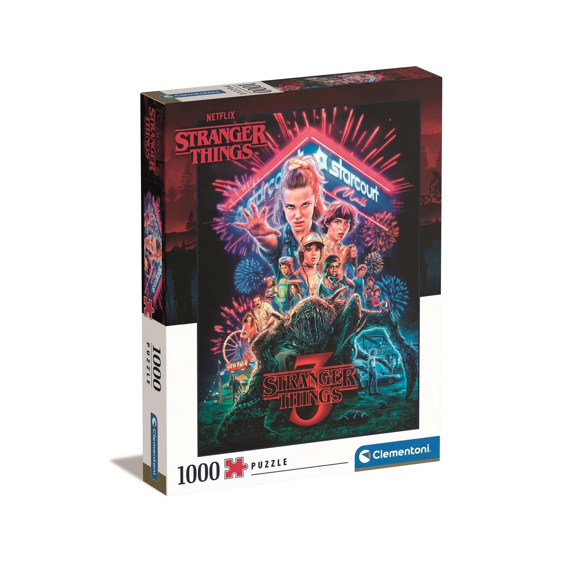 Clementoni - Puzzle 1000 pcs - Stranger Things 3D (39653)