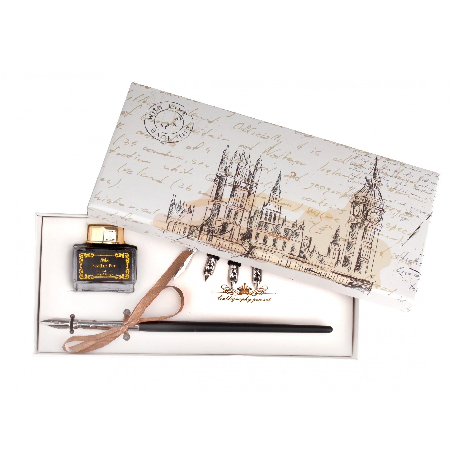 Nassau - Calligraphy Pen Set 8 pcs - (K-AR0911/GE)