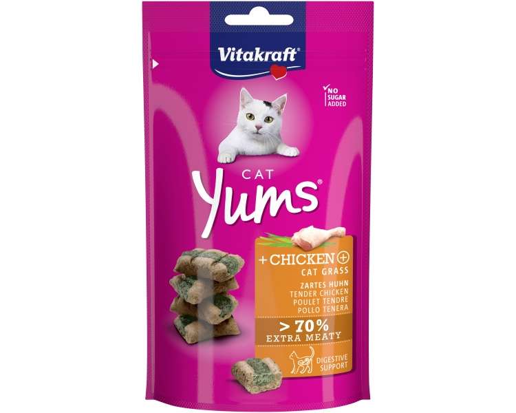 Vitakraft - Cat Yums® with chicken and Cat Grass