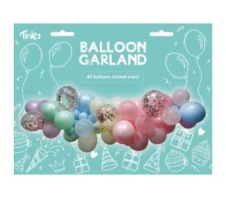 Tinka - Balloon Garland - Pastel (84 pcs) (8-802257)