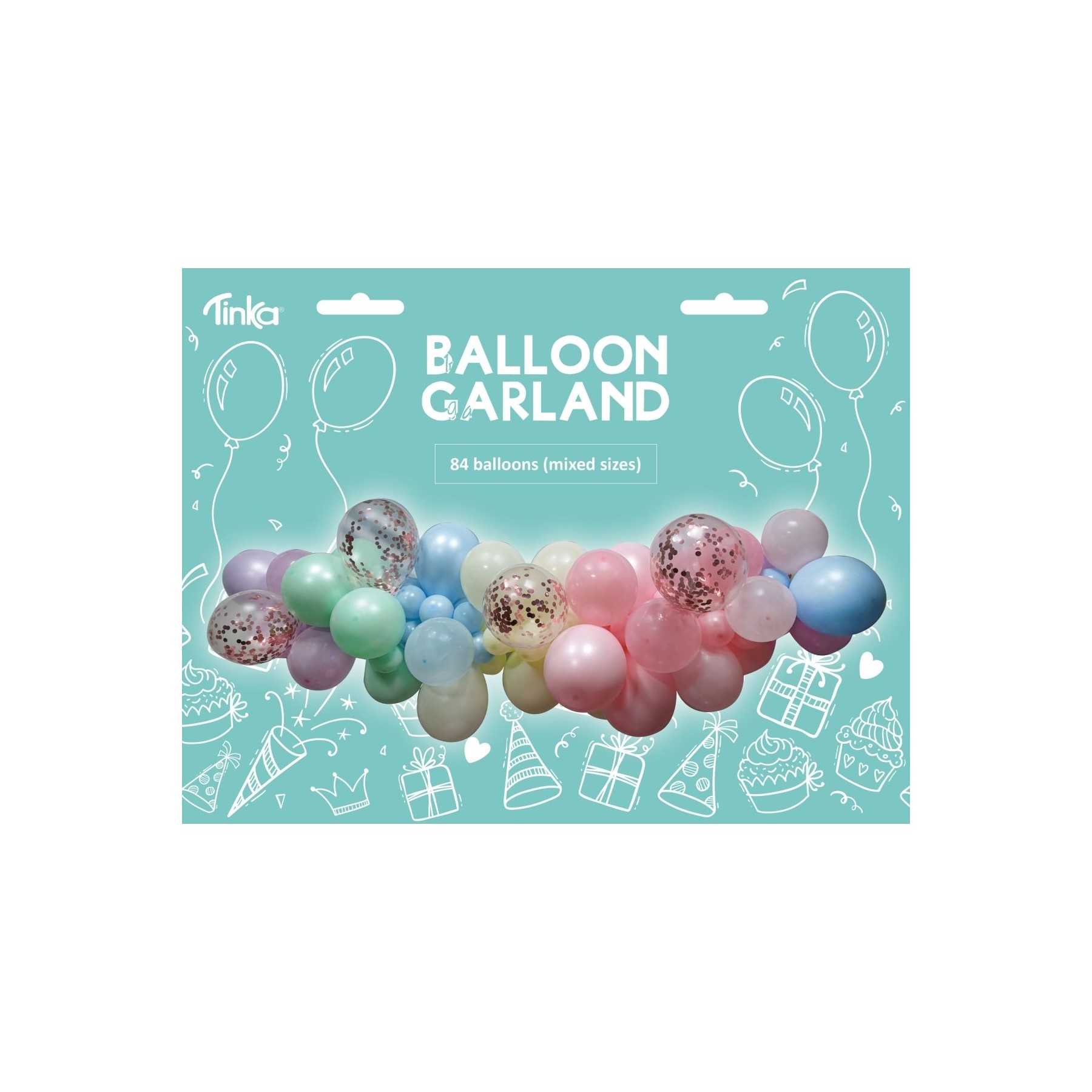 Tinka - Balloon Garland - Pastel (84 pcs) (8-802257)
