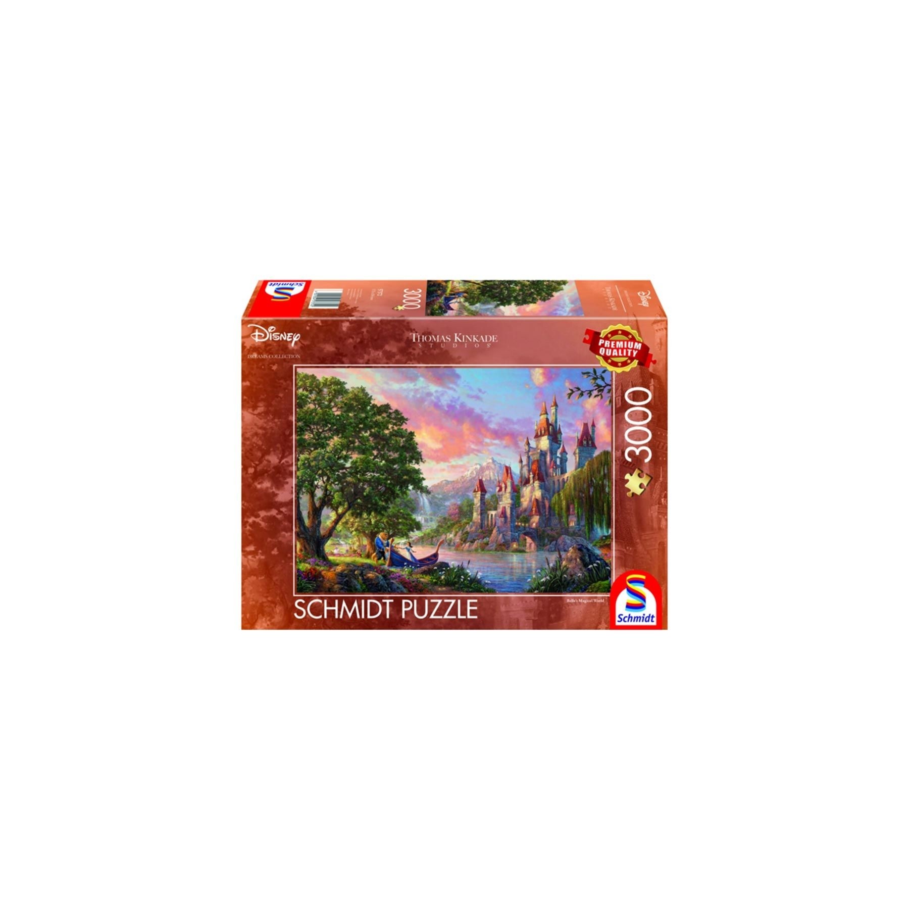 Rompecabezas Schmidt - Thomas Kinkade: El mundo mágico de Bella de Disney (3000 piezas) (SCH7372)