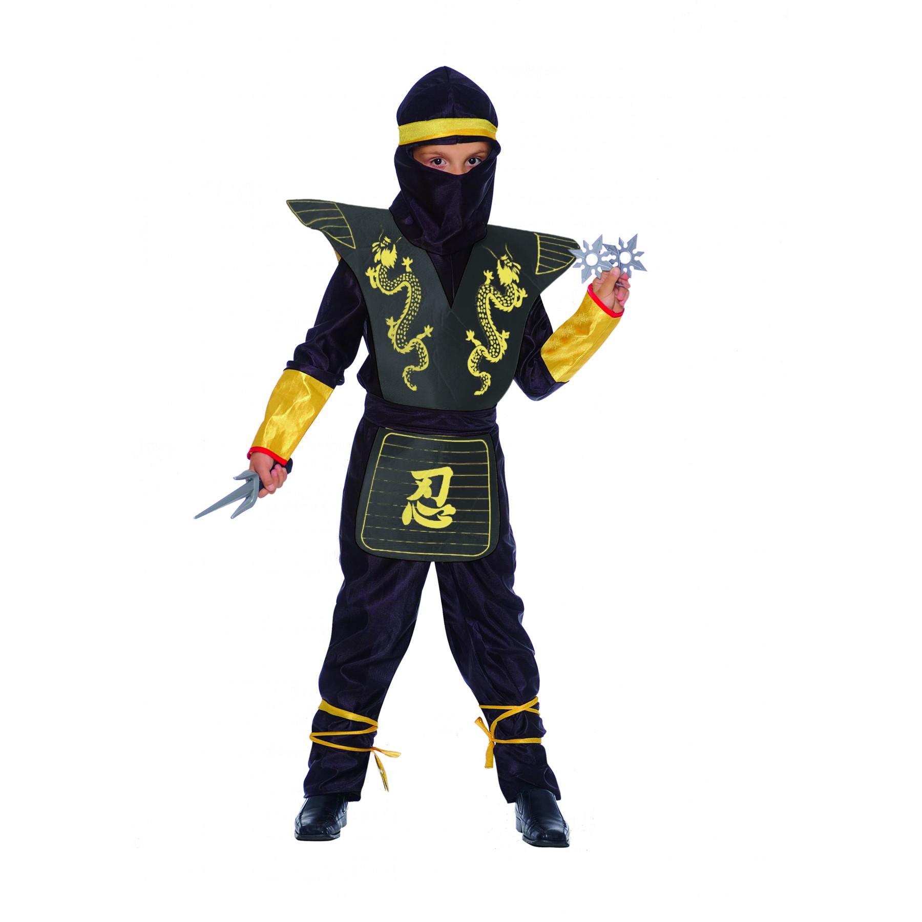 Ciao - Costume - Black Ninja Deluxe Set (111 cm)