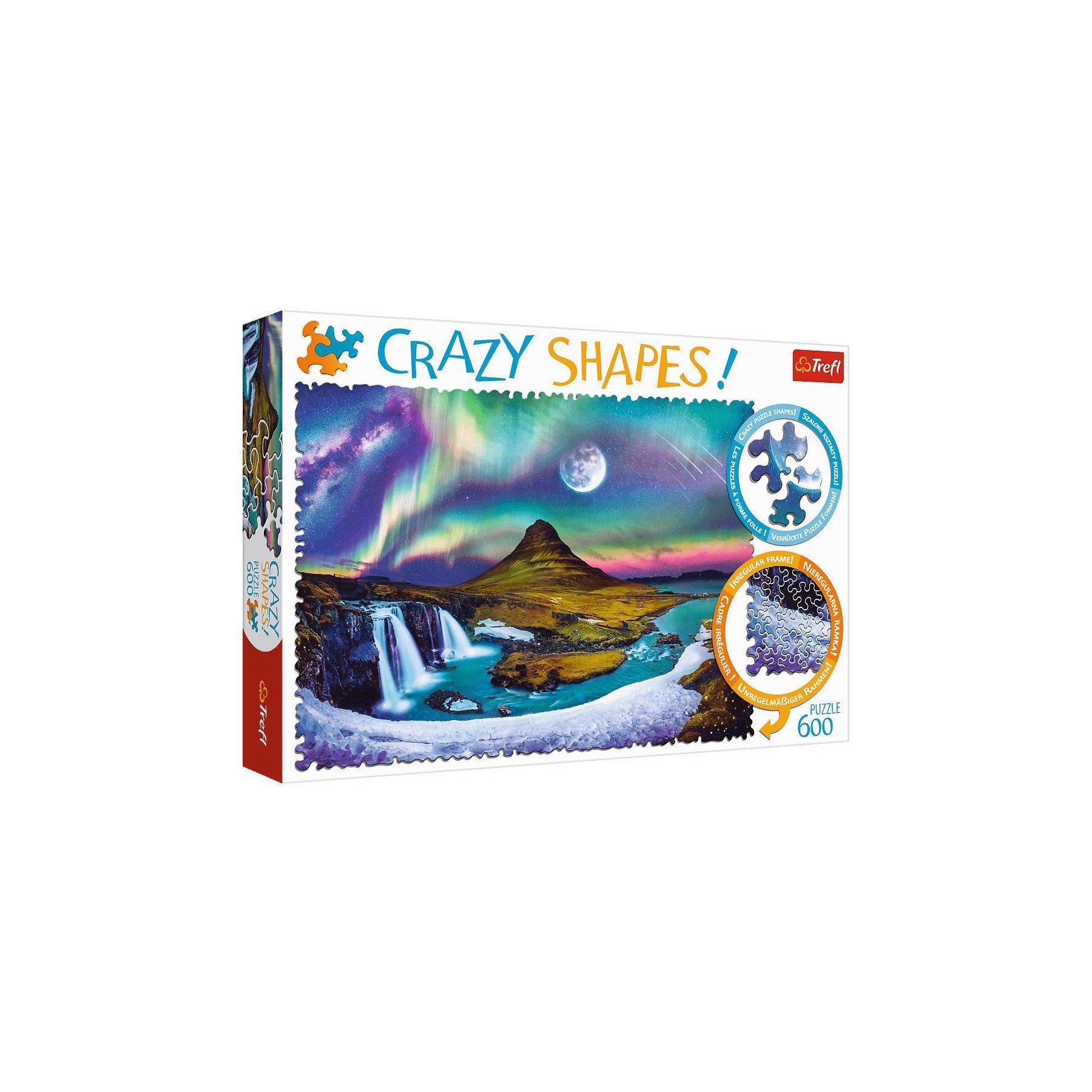 Rompecabezas Trefl - Formas Locas - Aurora sobre Islandia (600 Piezas) (TFL11114)