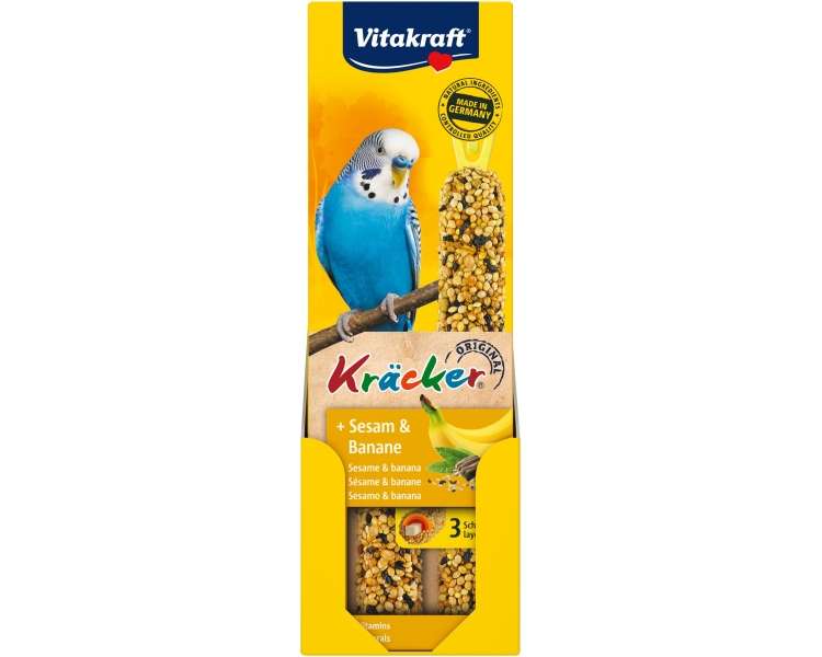 Vitakraft - Kräcker® banana and sesame, for budgies