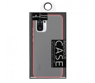 Funda Gel Xiaomi Redmi Note 10/10S Smoked con borde de color