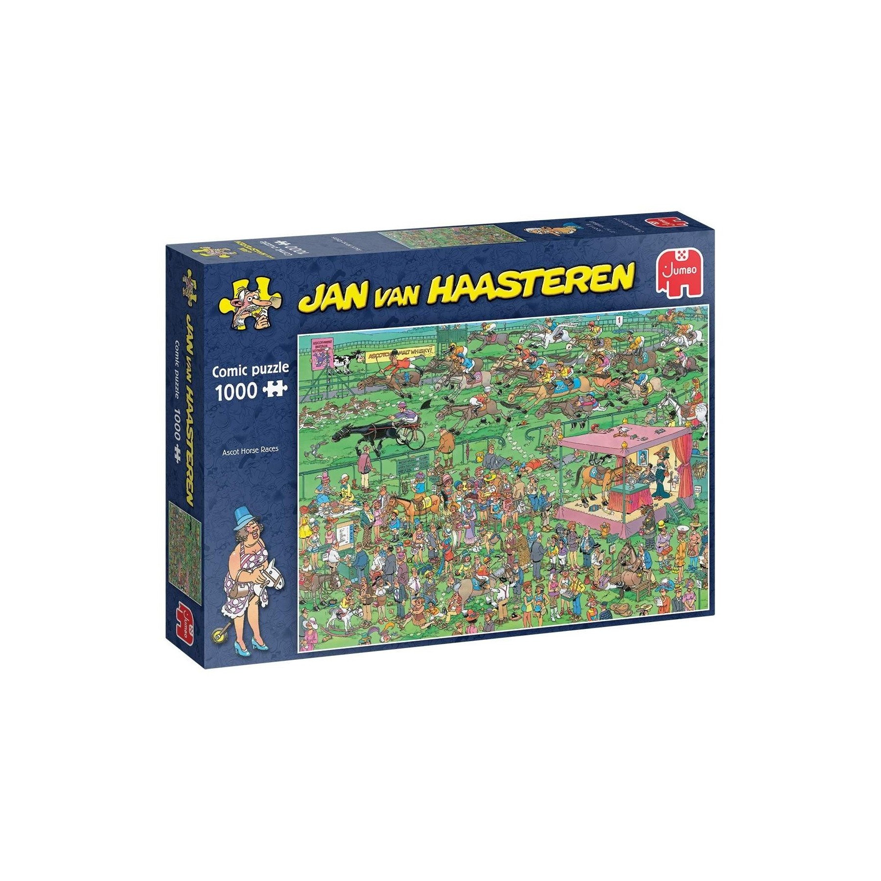 Jan Van Haasteren - Ascot Horse Races  - 1000 Piece Puzzle (81910)