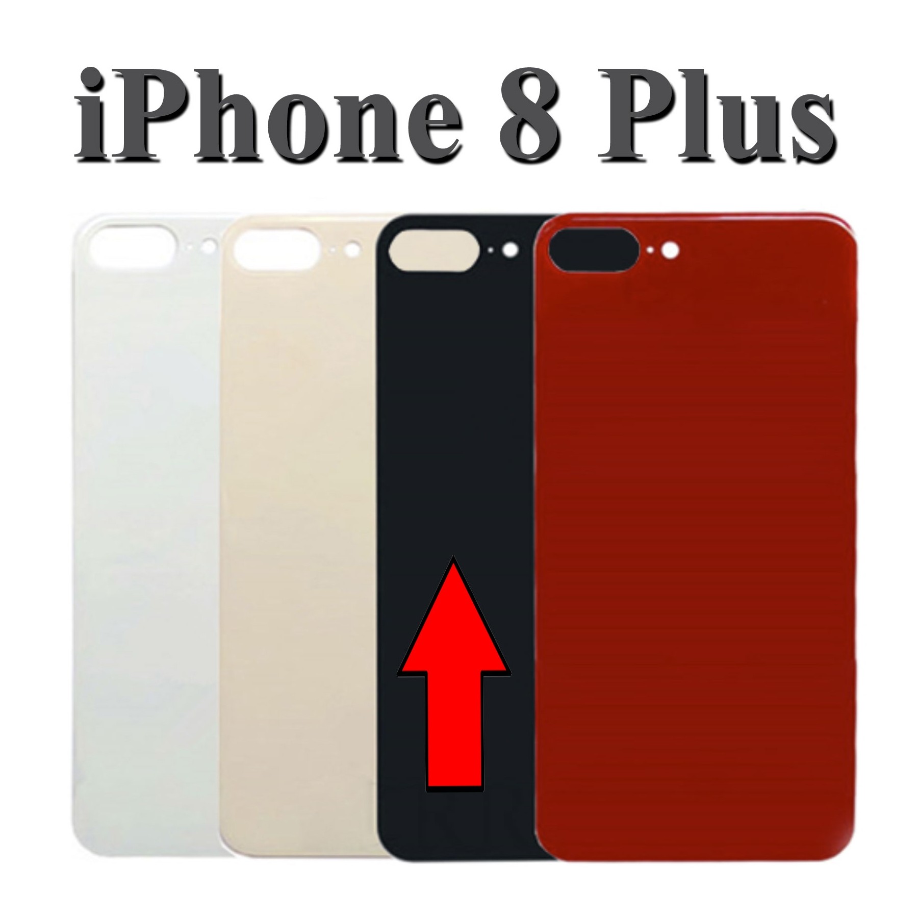 Back Cover for iPhone 8 Plus | Color Black