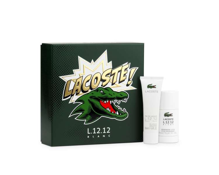 Lacoste - L.12.12 White Pour Homme Deo Stick 75 ml + Shower Gel 50 ml - Giftset
