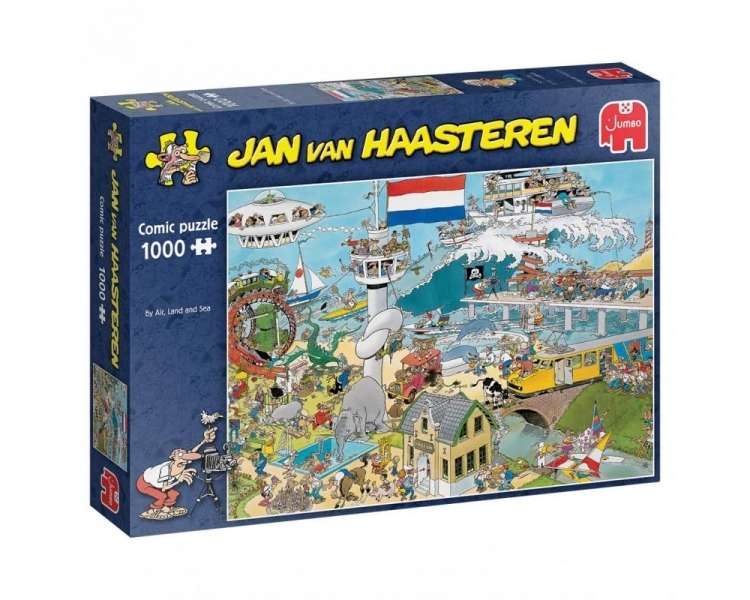 Rompecabezas Jan Van Haasteren - Por Tierra, Aire y Mar - 1000 Piezas (81912)