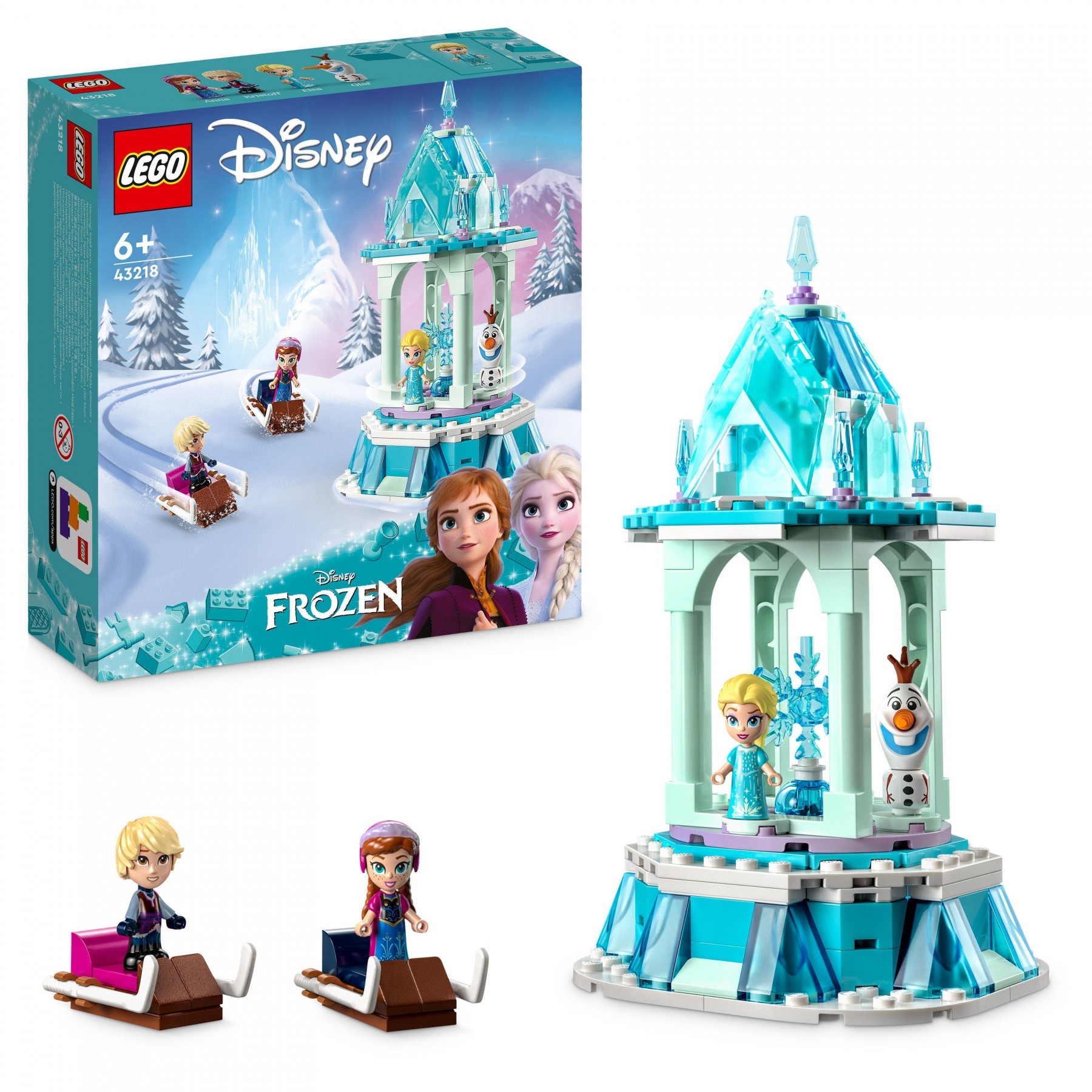 LEGO Princesas Disney, Carrusel Mágico de Anna y Elsa (43218)