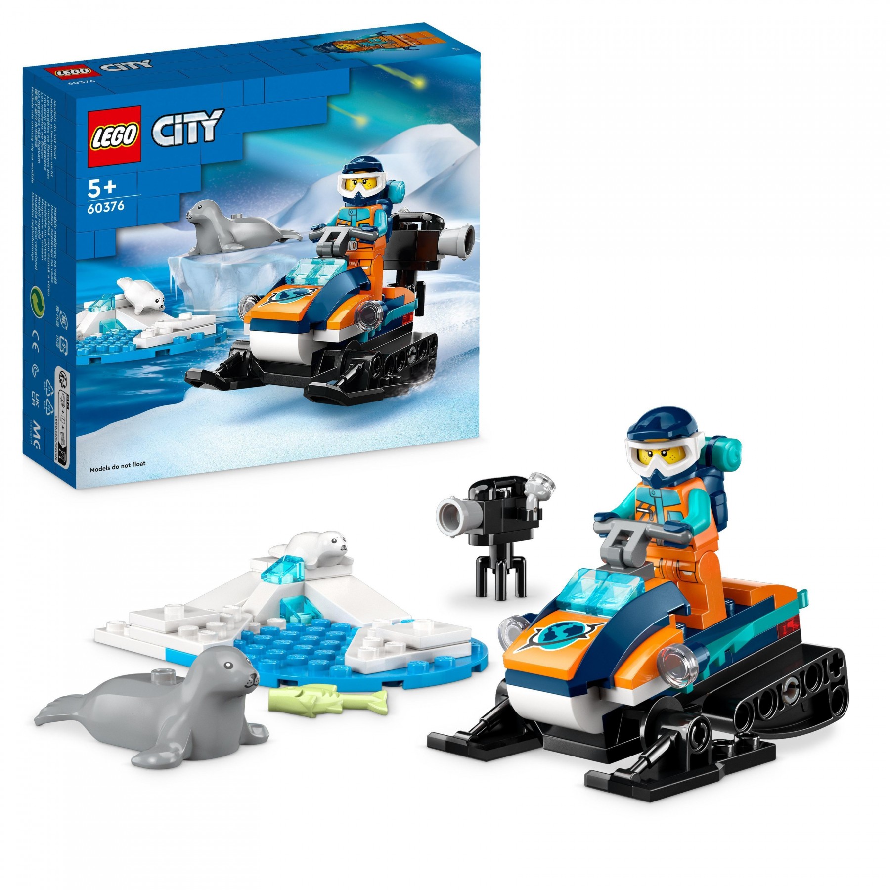 LEGO City, Explorador Ártico en Moto de Nieve (60376)