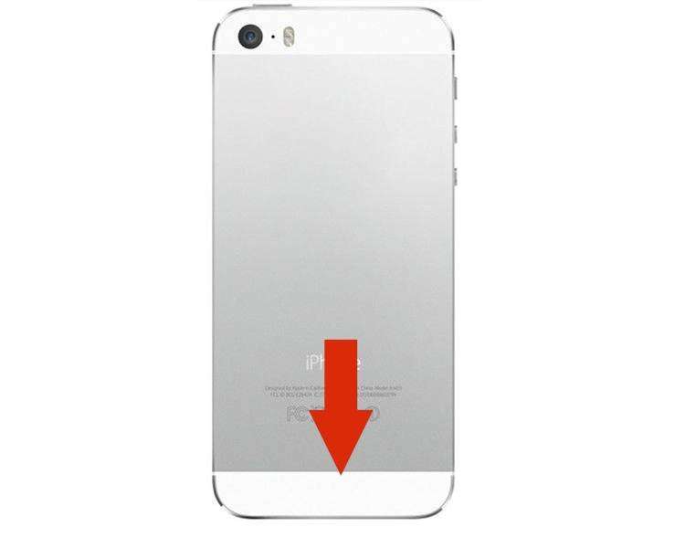 Tapa Trasera Compatible de Cristal para iPhone 5S Blanca