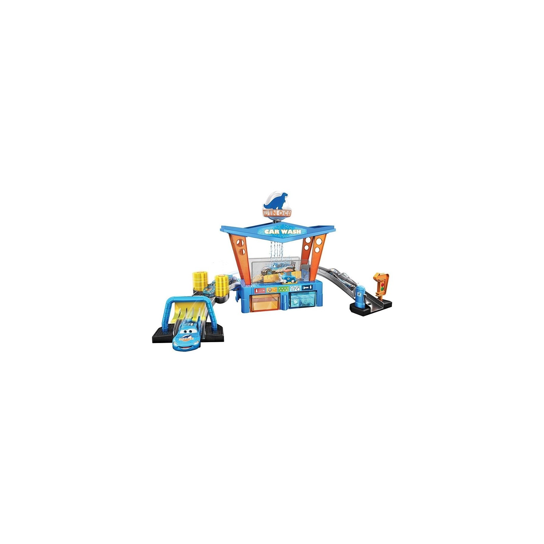 Disney Cars - Color Change Dinoco Car Wash Playset (GTK91)